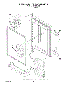 04 - Refrigerator Door Parts parts for Maytag Refrigerator GB6525PEAW2 from AppliancePartsPros.com