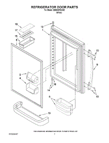 04 - Refrigerator Door Parts parts for Maytag Refrigerator GB6526FEAW2 from AppliancePartsPros.com