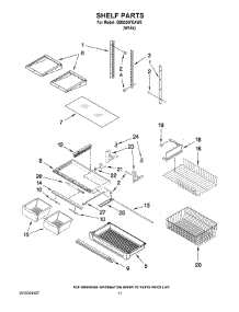 06 - Shelf Parts parts for Maytag Refrigerator GB6526FEAW2 from AppliancePartsPros.com