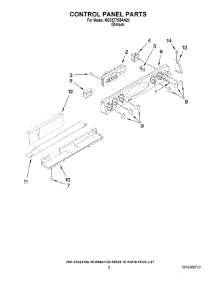 02 - Control Panel Parts parts for Maytag Range MES5775BAN20 from AppliancePartsPros.com
