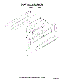02 - Control Panel Parts parts for Maytag Range MGR6775BDW19 from AppliancePartsPros.com