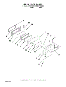 05 - Upper Door Parts parts for Maytag Range MGR6775BDB19 from AppliancePartsPros.com