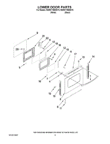 06 - Lower Door Parts parts for Maytag Range MGR6775BDB19 from AppliancePartsPros.com