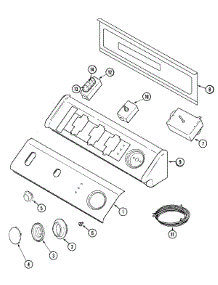 03 - Control Panel parts for Maytag Dryer MDG6200AWW from AppliancePartsPros.com