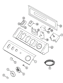 02 - Control Panel parts for Maytag Dryer MDG7057BWQ from AppliancePartsPros.com