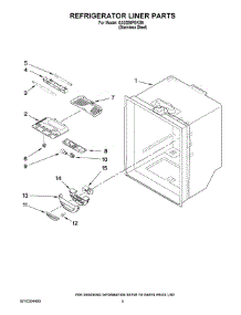 03 - Refrigerator Liner Parts parts for Maytag Refrigerator G32526PEKS6 from AppliancePartsPros.com