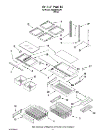 06 - Shelf Parts parts for Maytag Refrigerator AB2526PEKW4 from AppliancePartsPros.com