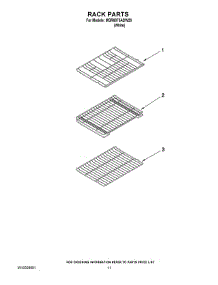 07 - Rack Parts parts for Maytag Range MGR6875ADW28 from AppliancePartsPros.com