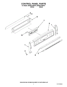02 - Control Panel Parts parts for Maytag Range MGR6751BDW19 from AppliancePartsPros.com