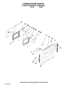 06 - Lower Door Parts parts for Maytag Range MGR6751BDW19 from AppliancePartsPros.com