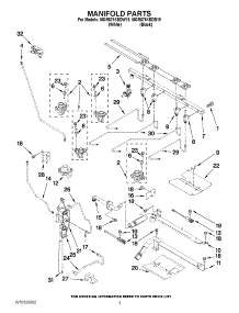 03 - Manifold Parts parts for Maytag Range MGR6751BDB19 from AppliancePartsPros.com