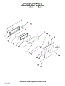 05 - Upper Door Parts parts for Maytag Range MGR6751BDB19 from AppliancePartsPros.com