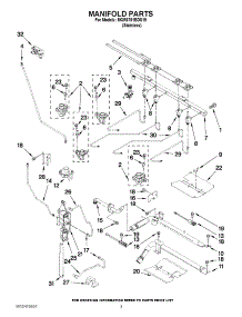 03 - Manifold Parts parts for Maytag Range MGR6751BDS19 from AppliancePartsPros.com
