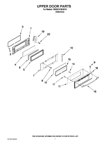 05 - Upper Door Parts parts for Maytag Range MGR6751BDS19 from AppliancePartsPros.com