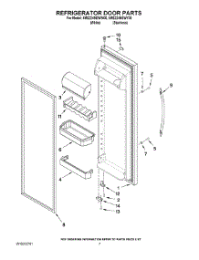 06 - Refrigerator Door Parts parts for Maytag Refrigerator 5MS224NEWW00 from AppliancePartsPros.com