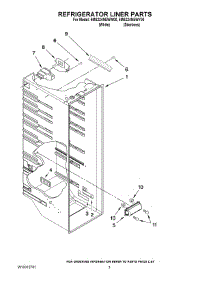 02 - Refrigerator Liner Parts parts for Maytag Refrigerator 5MS224NEWY00 from AppliancePartsPros.com