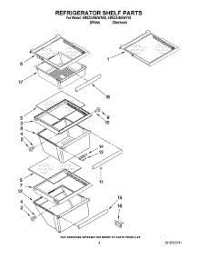 03 - Refrigerator Shelf Parts parts for Maytag Refrigerator 5MS224NEWY00 from AppliancePartsPros.com