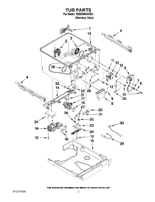 02 - Tub Parts parts for Maytag Dishwasher MDD8000AWS3 from AppliancePartsPros.com