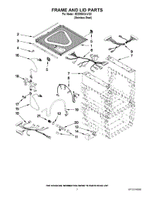 05 - Frame And Lid Parts parts for Maytag Dishwasher MDD8000AWS3 from AppliancePartsPros.com