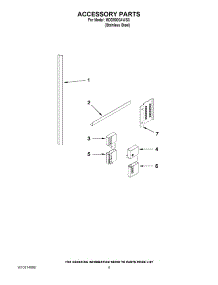 06 - Accessory Parts parts for Maytag Dishwasher MDD8000AWS3 from AppliancePartsPros.com