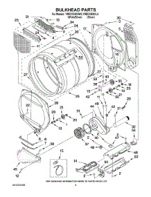 03 - Bulkhead Parts parts for Maytag Dryer YMEDX500XW0 from AppliancePartsPros.com