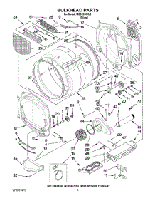 03 - Bulkhead Parts parts for Maytag Dryer MEDE250XL0 from AppliancePartsPros.com