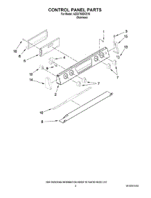 02 - Control Panel Parts parts for Maytag Range AES3760BCS16 from AppliancePartsPros.com