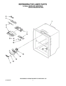02 - Refrigerator Liner Parts parts for Maytag Refrigerator GB2026REKS6 from AppliancePartsPros.com