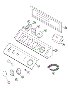 03 - Control Panel parts for Maytag Dryer MDG7600AWQ from AppliancePartsPros.com