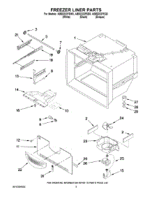 02 - Freezer Liner Parts parts for Maytag Refrigerator ABB2222FEW3 from AppliancePartsPros.com