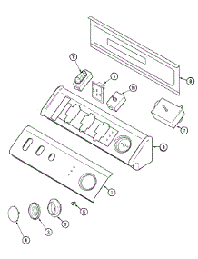 03 - Control Panel parts for Maytag Dryer MDG7758AWW from AppliancePartsPros.com