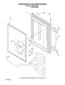 05 - Refrigerator Door Parts parts for Maytag Refrigerator ABB2222FED2 from AppliancePartsPros.com