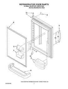 04 - Refrigerator Door Parts parts for Maytag Refrigerator ABR2227VES3 from AppliancePartsPros.com