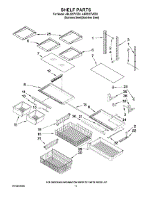 06 - Shelf Parts parts for Maytag Refrigerator ABR2227VES3 from AppliancePartsPros.com