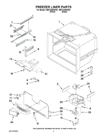 02 - Freezer Liner Parts parts for Maytag Refrigerator MBF2258WEB1 from AppliancePartsPros.com