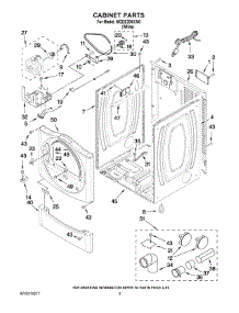02 - Cabinet Parts parts for Maytag Dryer MGDE200XW0 from AppliancePartsPros.com