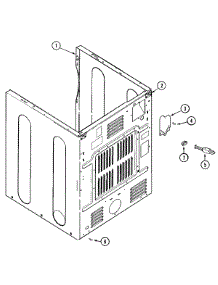 02 - Cabinet-Rear parts for Admiral Dryer MDG8426AGW from AppliancePartsPros.com