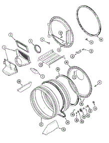 07 - Tumbler parts for Admiral Dryer MDG8550AGW from AppliancePartsPros.com