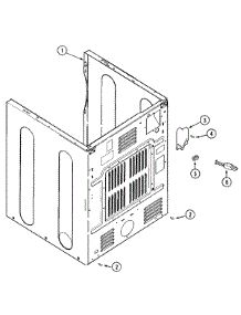 02 - Cabinet-Rear parts for Maytag Dryer MDG9206BWW from AppliancePartsPros.com