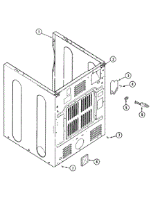 02 - Cabinet-Rear parts for Maytag Dryer MDG9306AXW from AppliancePartsPros.com