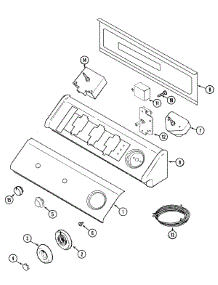 03 - Control Panel parts for Maytag Dryer MDG9390BWW from AppliancePartsPros.com