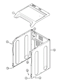 02 - Cabinet (Mdg) parts for Maytag Dryer MDG9557AXQ from AppliancePartsPros.com