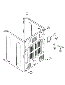 02 - Cabinet-Rear parts for Maytag Dryer MDG9557BWW from AppliancePartsPros.com