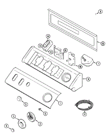 03 - Control Panel parts for Maytag Dryer MDG9606AWQ from AppliancePartsPros.com