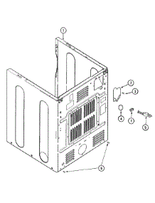 02 - Cabinet-Rear parts for Maytag Dryer MDG9706AWW from AppliancePartsPros.com