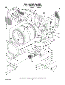 03 - Bulkhead Parts parts for Maytag Dryer MGDE900VW2 from AppliancePartsPros.com