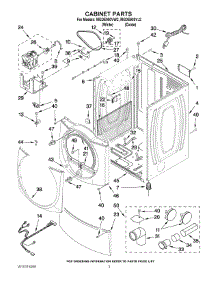 02 - Cabinet Parts parts for Maytag Dryer MGDE900VJ2 from AppliancePartsPros.com