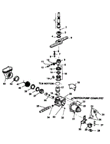 05 - Water Distribution Components parts for Amana Dishwasher MDU500CWW / P1188301W from AppliancePartsPros.com