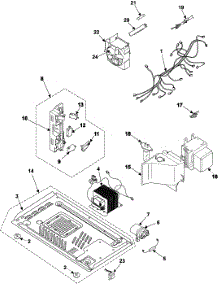 03 - Internal Control / Latch Asy / Base parts for Samsung Microwave ME1260SB/XAA from AppliancePartsPros.com