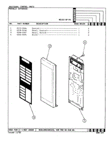 02 - Control Panel parts for Magic Chef Microwave ME15E-9P-P4 from AppliancePartsPros.com